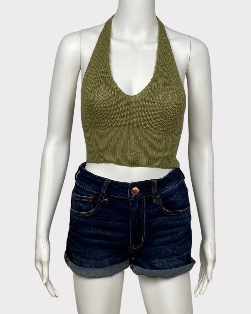 Shein Sexy Ladies Knitted Crop Top