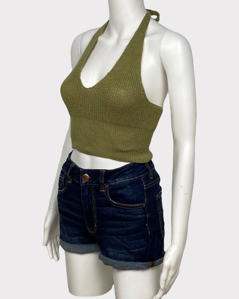 Shein Sexy Ladies Knitted Crop Top