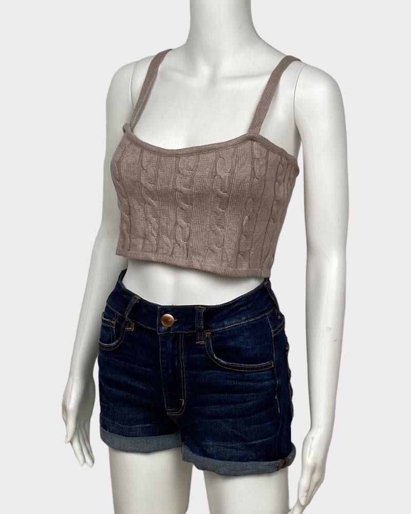 Ava+ Esme Ladies Knitted Crop Top