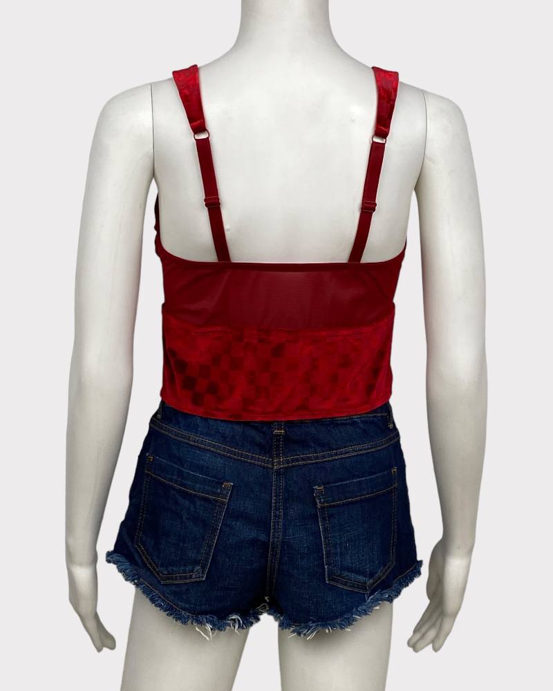 Colsie Red Sexy Style Ladies Crop Top ( L )