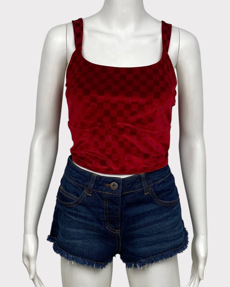 Colsie Red Sexy Style Ladies Crop Top ( L )