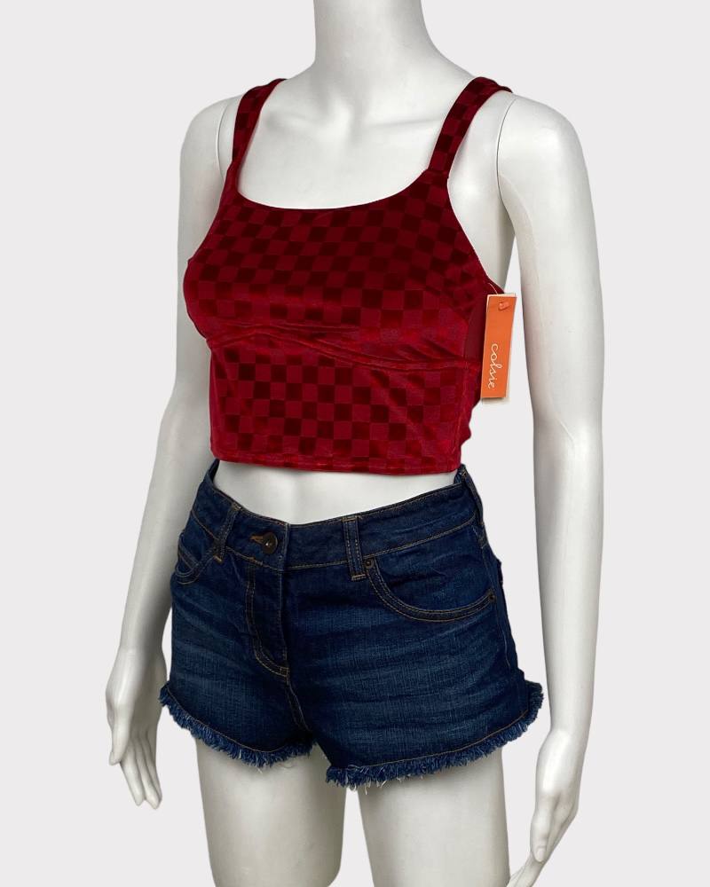 Colsie Red Sexy Style Ladies Crop Top ( M )