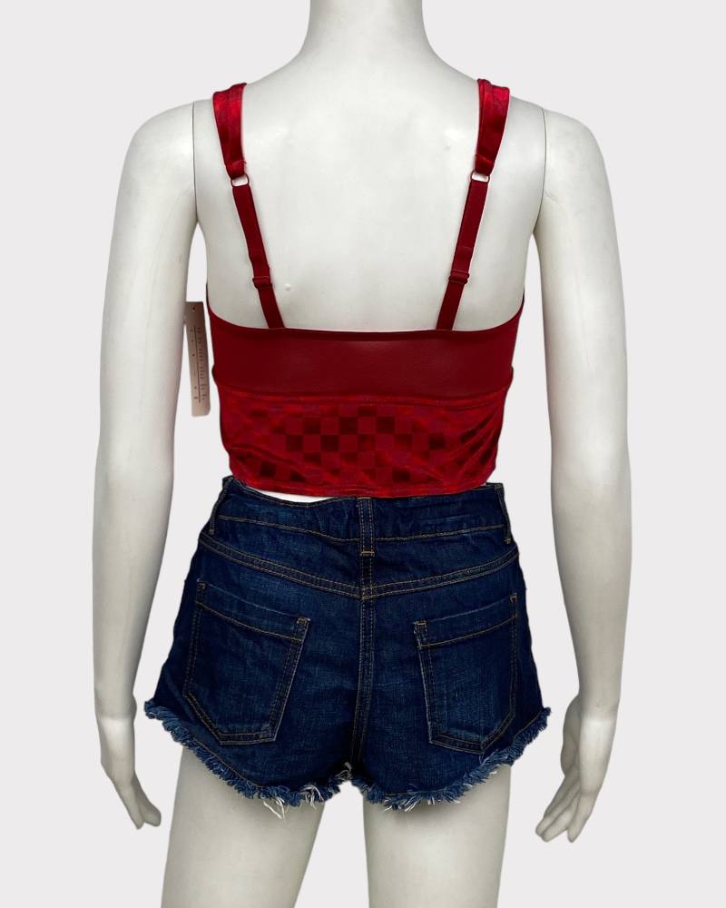 Colsie Red Sexy Style Ladies Crop Top ( M )