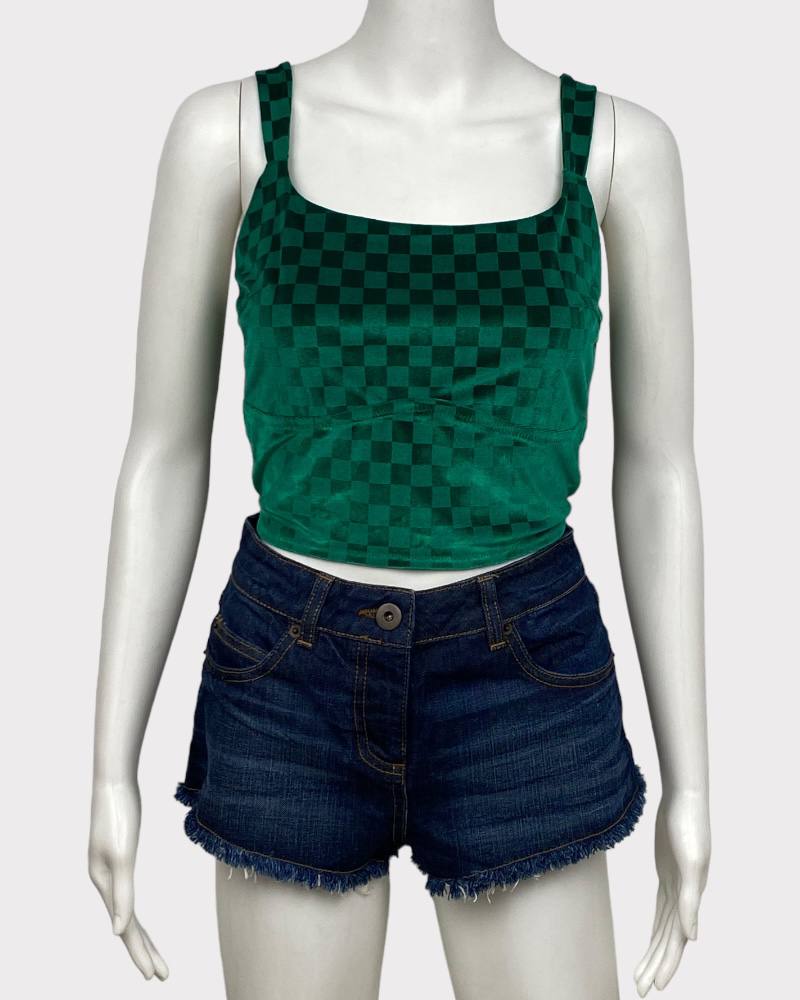 Colsie Green Sexy Ladies Crop Top ( L )