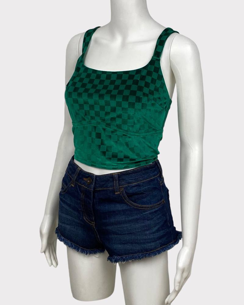 Colsie Green Sexy Ladies Crop Top ( L )