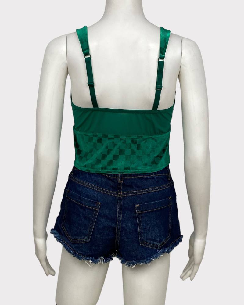 Colsie Green Sexy Ladies Crop Top ( L )