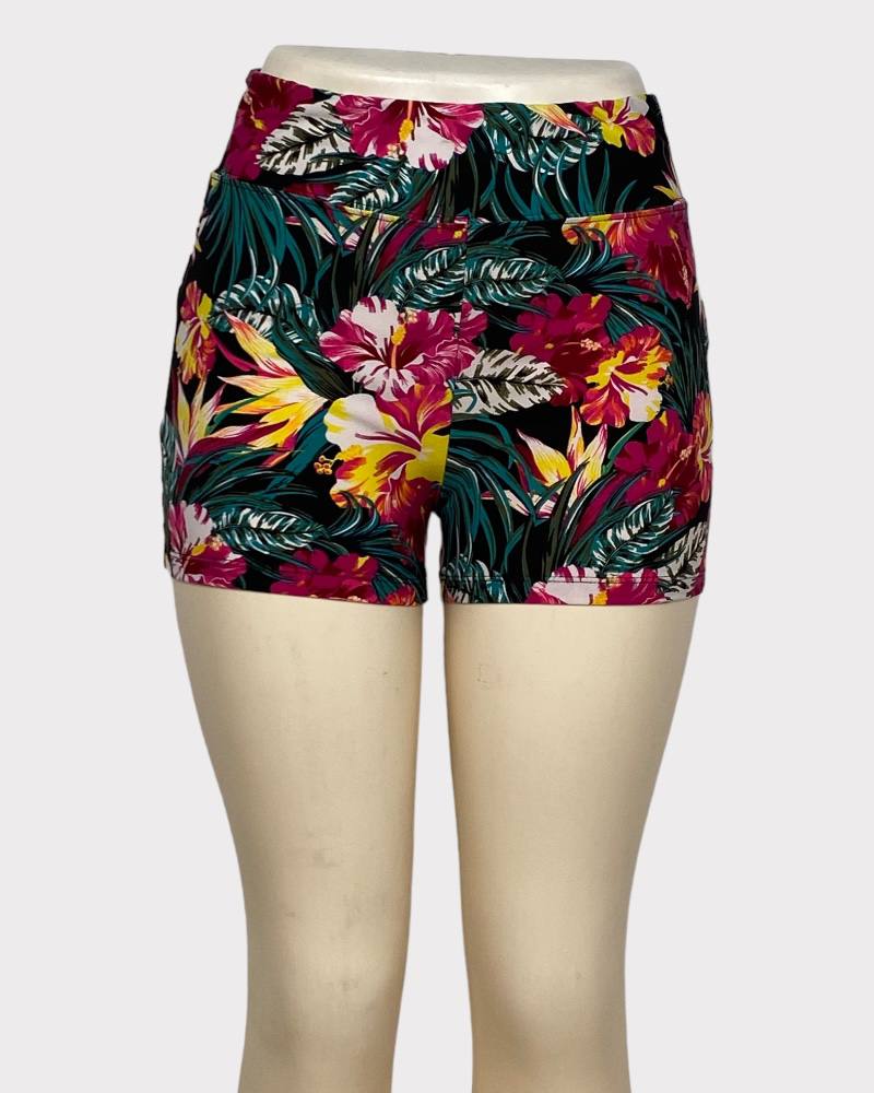 No Boundaries Floral Cycling Short ( L )