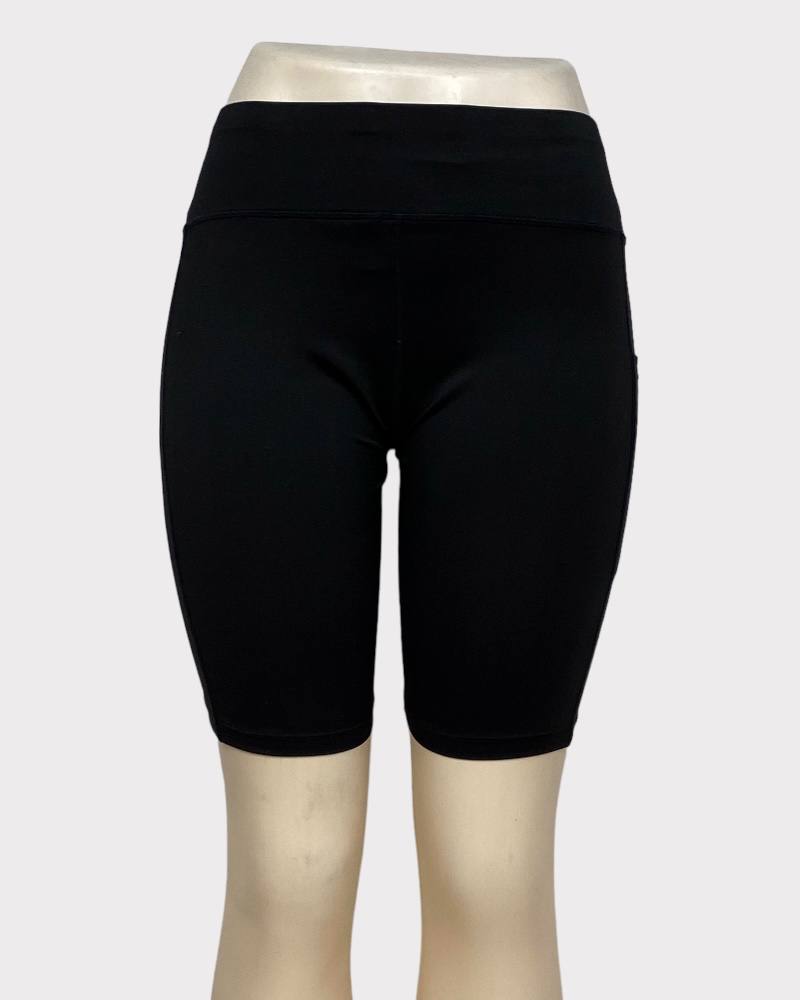 Plain Black Cycling Short ( L )