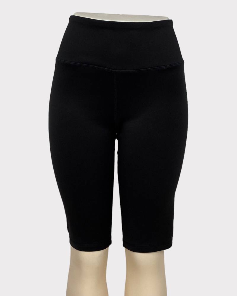 Black Plain Ladies Cycling Short ( L )