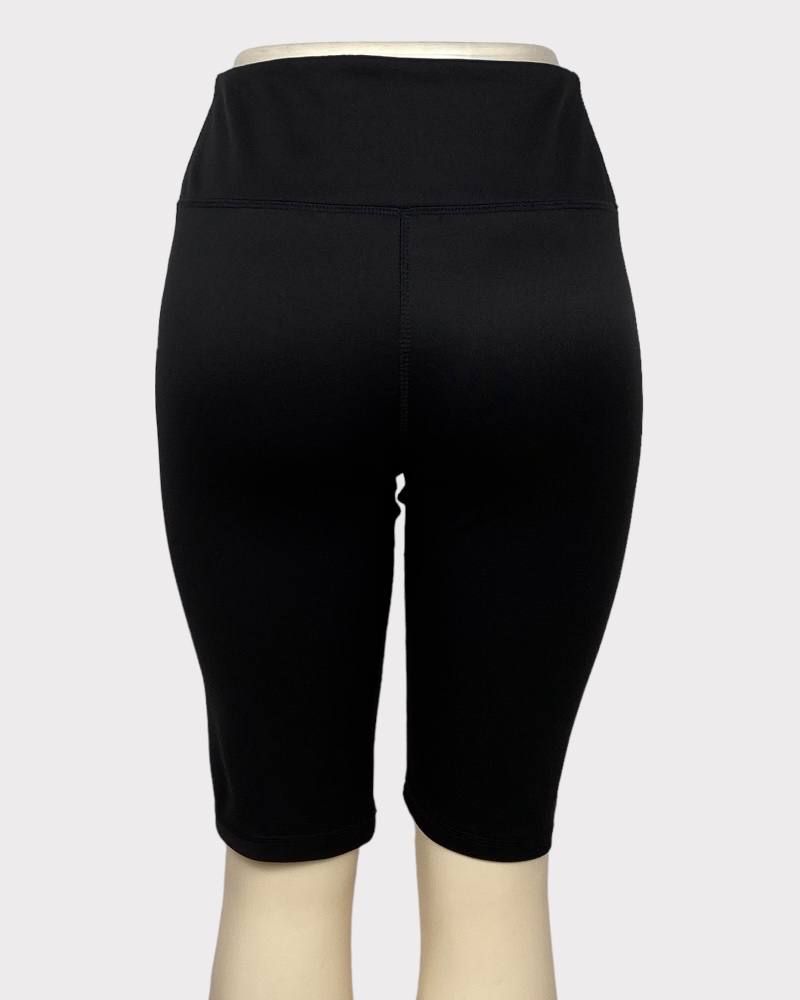 Black Plain Ladies Cycling Short ( L )