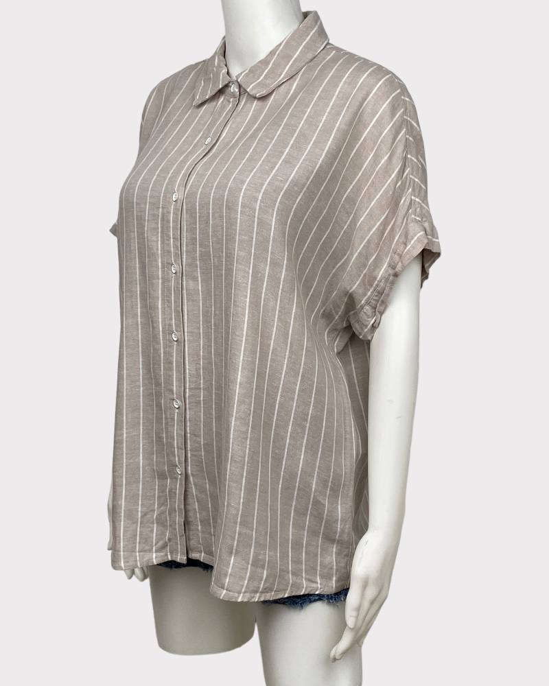 Splendid Stripe Linen Blouse