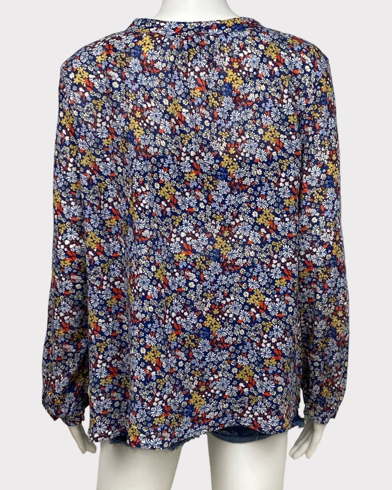 Old Navy Floral Linen Blouse