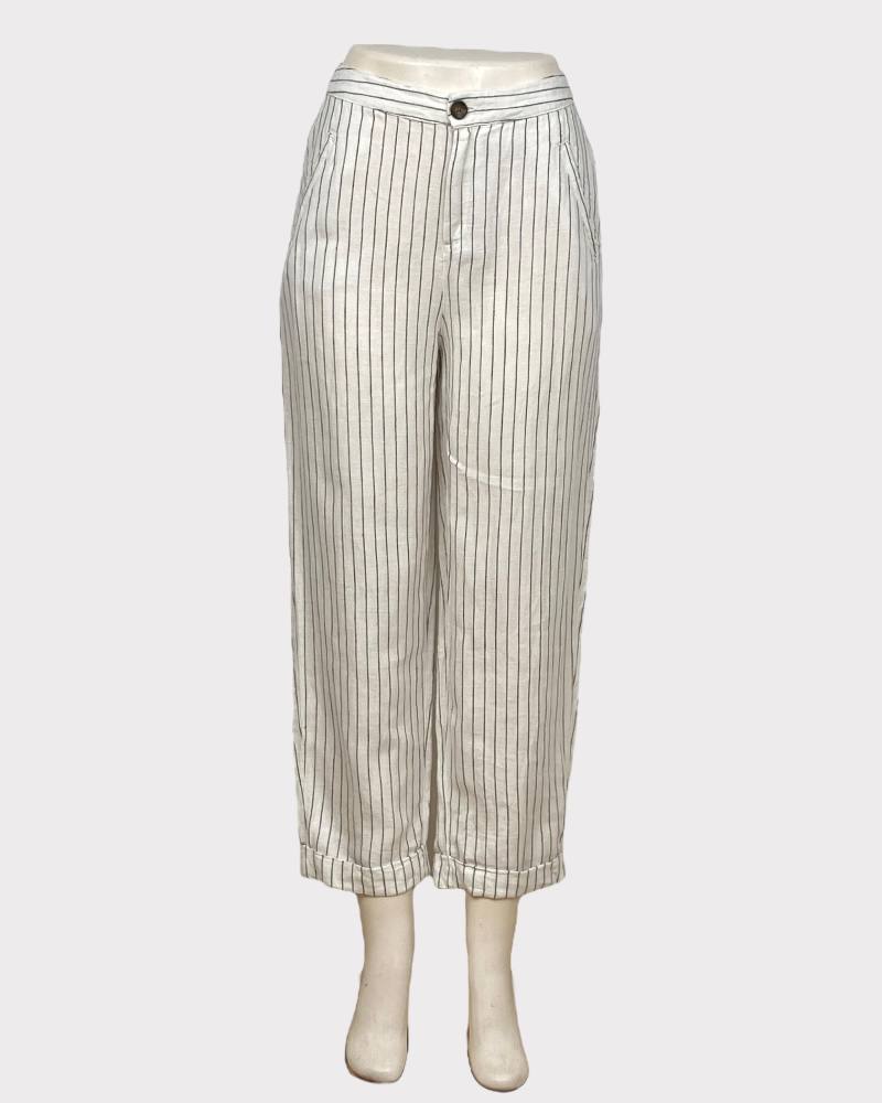 Rachel Zoe Stripped  Linen Ladies Pant