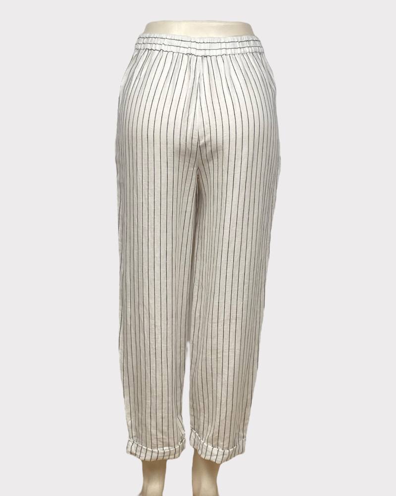 Rachel Zoe Stripped  Linen Ladies Pant