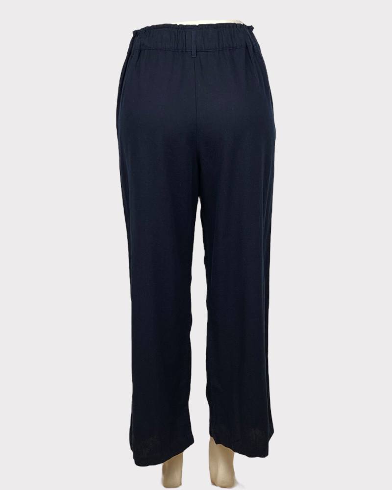 JDY Black Ladies Linen Pant