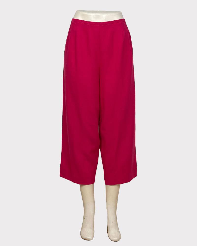 Plaza South Pink Petite Ladies Linen Pant