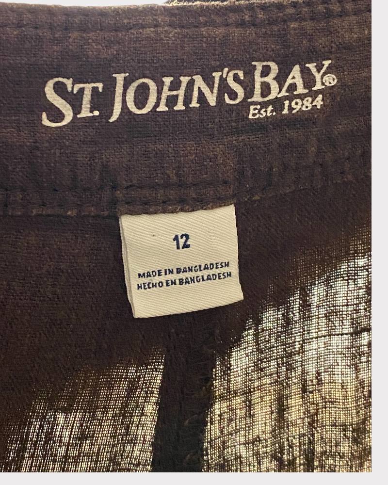 St Johns Bay Ladies Linen Pant