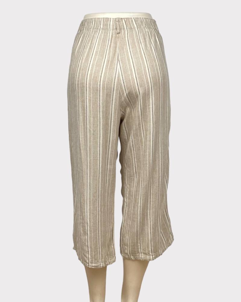 Laura Petite Stripped Ladies Linen Pant