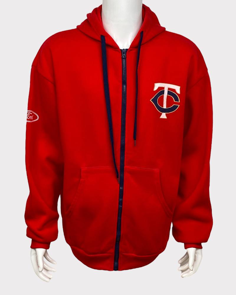 Twins Red Tie Hoodie ( XL )