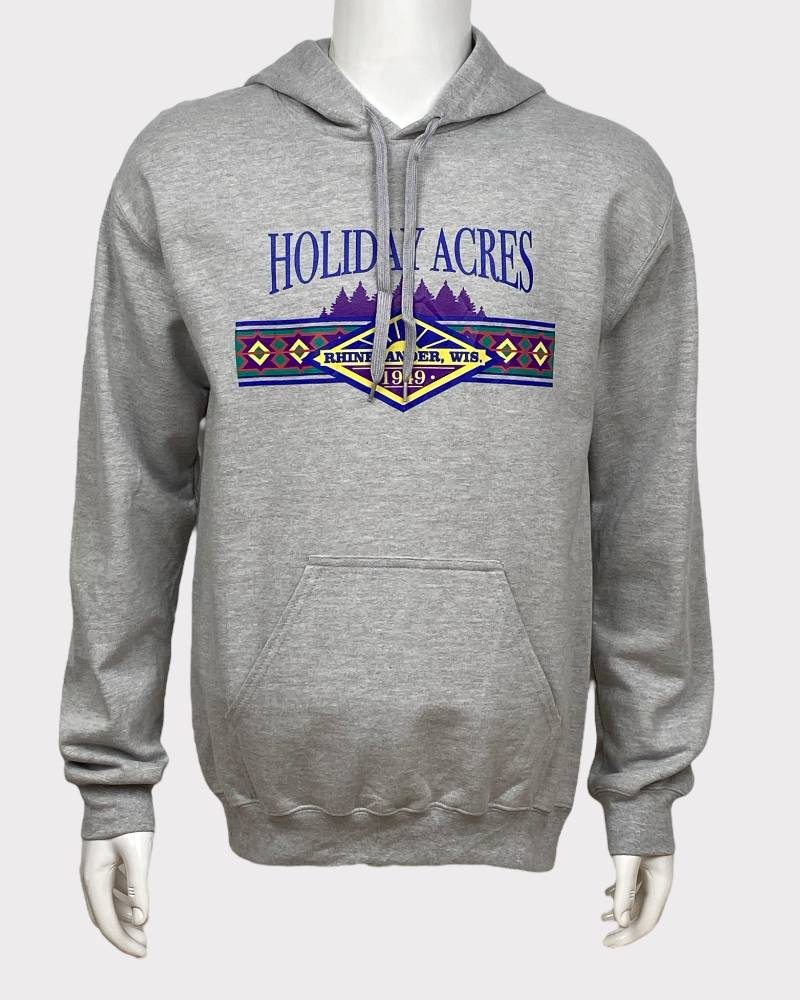 Gray Holiday Gildan Hoodie ( S )