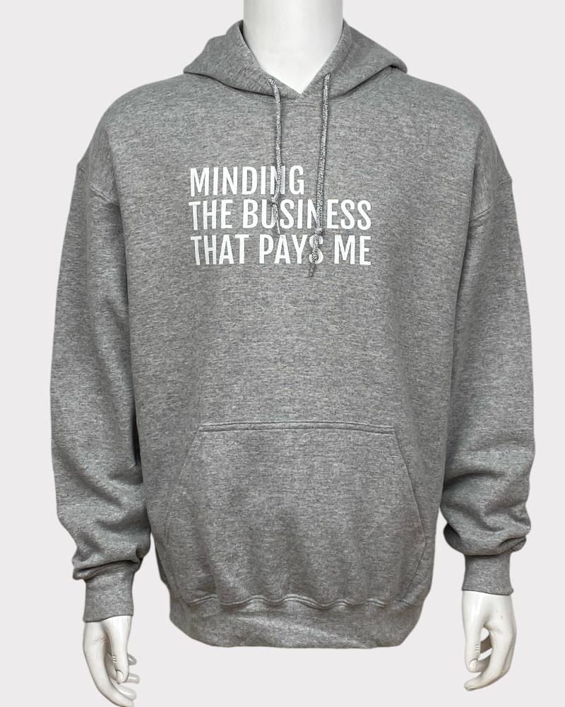 Minding The Business Gildan  Hooded Sweater ( L )