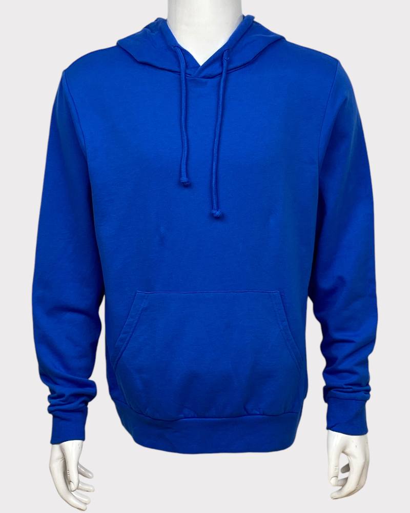 Make Market Plain Blue  Hooded Sweater ( M )