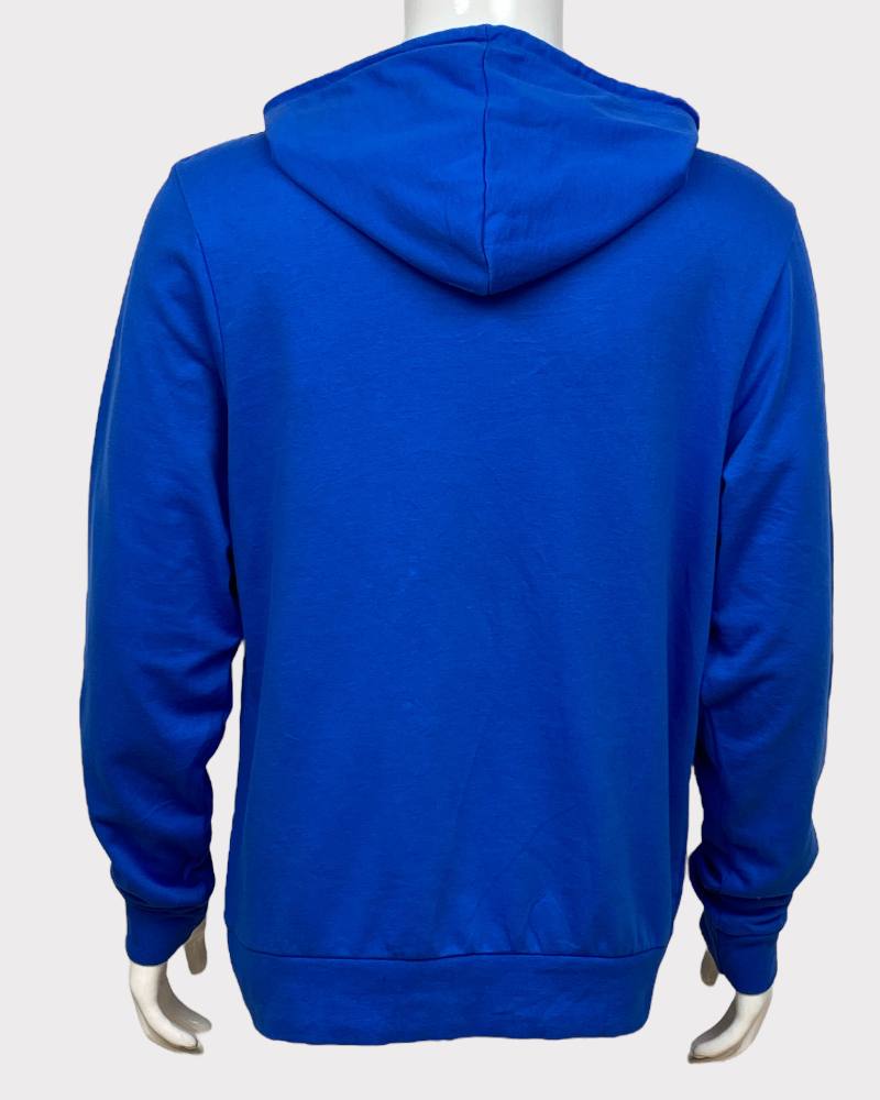 Make Market Plain Blue  Hooded Sweater ( M )