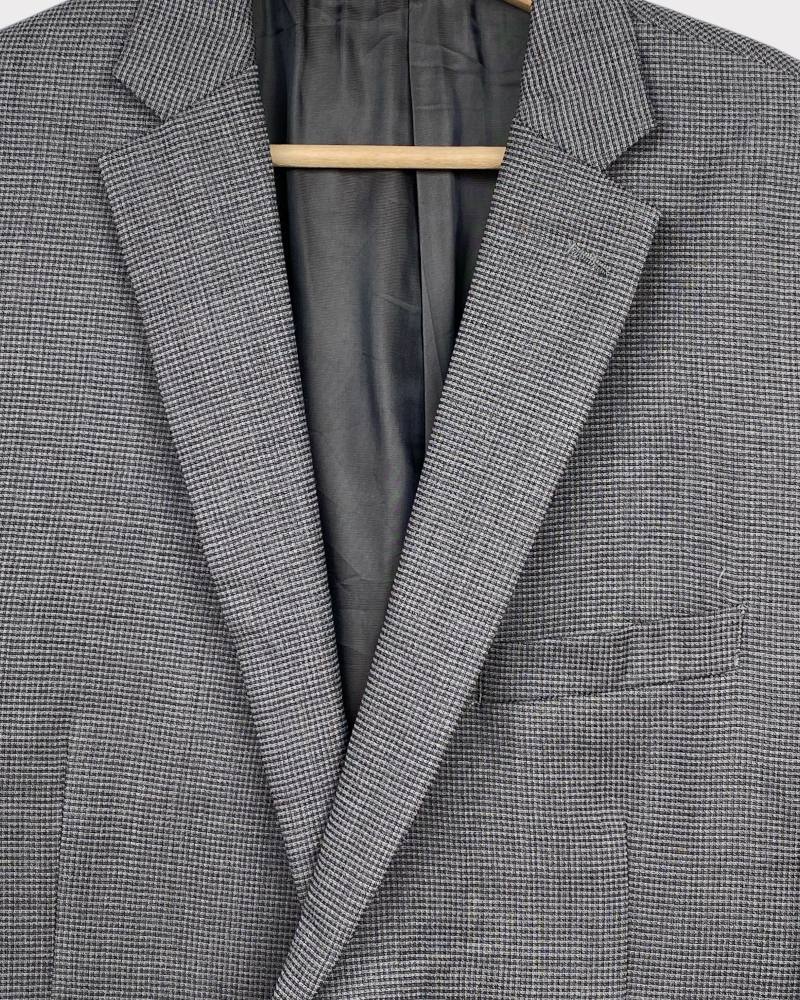 Calvin Klein Gray Check Blazer