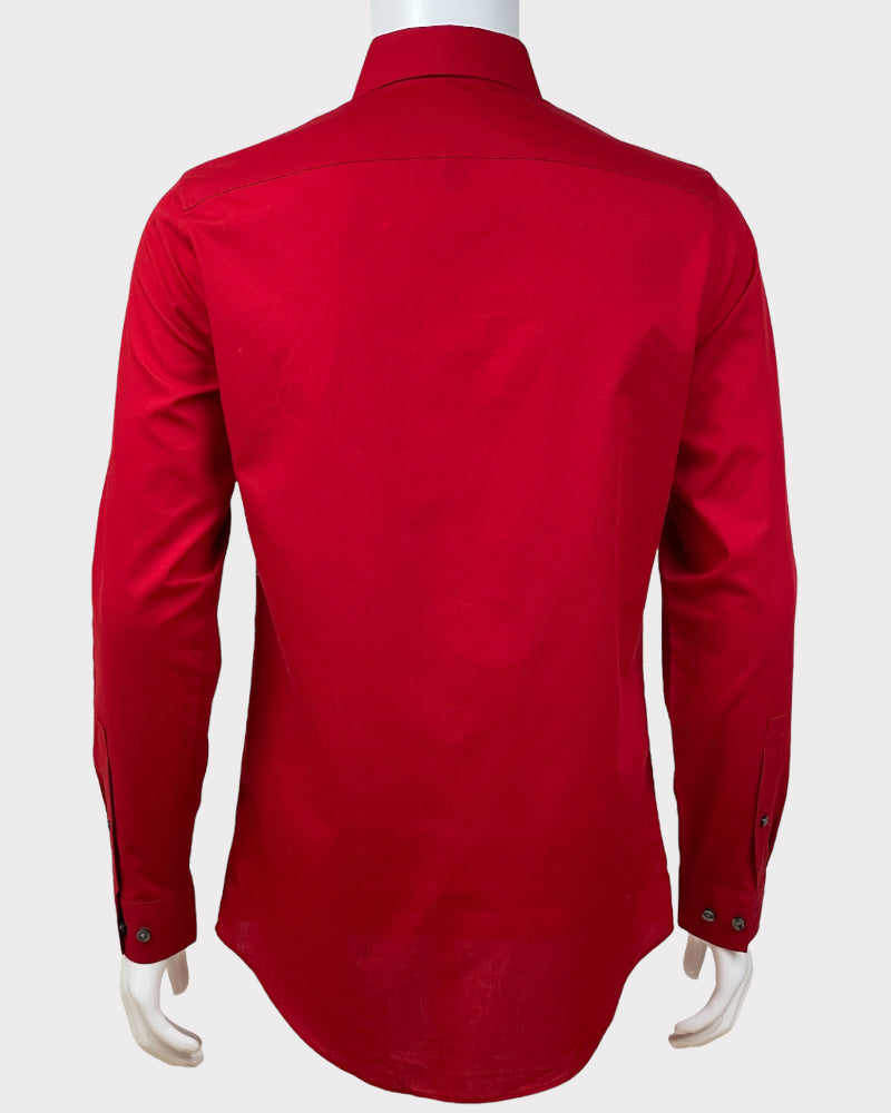 J. Ferrar Red Slim Fit Shirt (S)