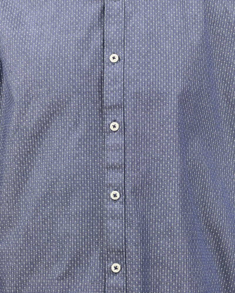 M&S Collection Blue Slim Fit Shirt (16)