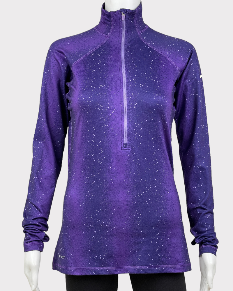 Nike Pro Purple Long-Sleeve Active Top (M)