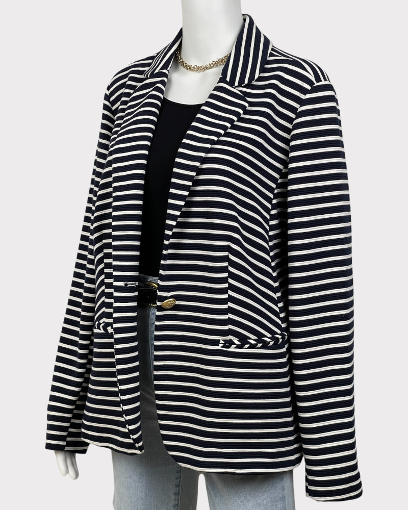 Cato Navy Blue Striped Blazer