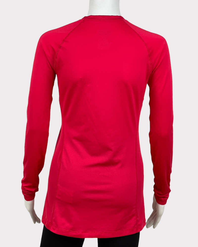 Nike Pro Pink Long-Sleeve Active Top (S)