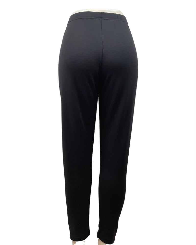 No Boundaries Black Leggings With Fur Inner (W32)