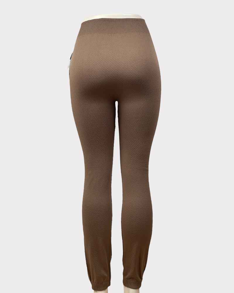 Chances R Textured Fleece Inside Seamless Leggings (L-XL)