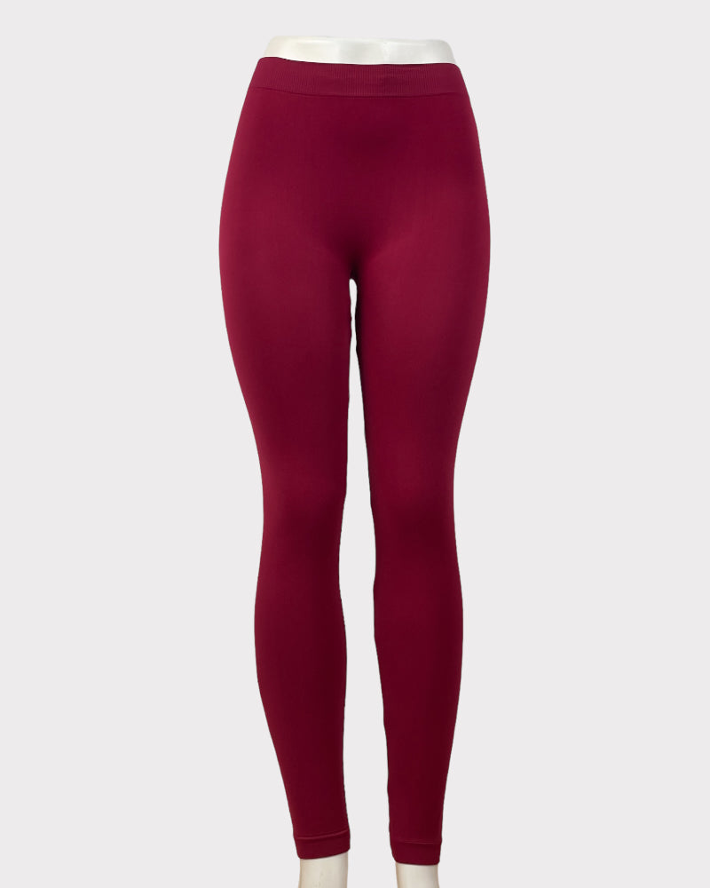 Angelina Maroon Leggings (Free Size)