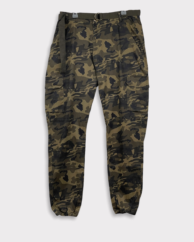 Twin Sisters Los Angeles Men’s Green Camo High-Rise Jogger (3X)