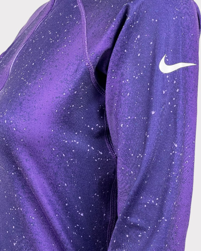 Nike Pro Purple Long-Sleeve Active Top (M)