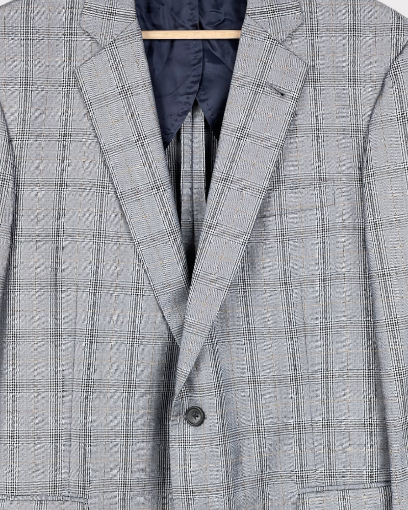 Brooks Brothers Blue Plaid Blazer