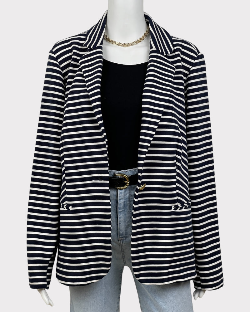 Cato Navy Blue Striped Blazer