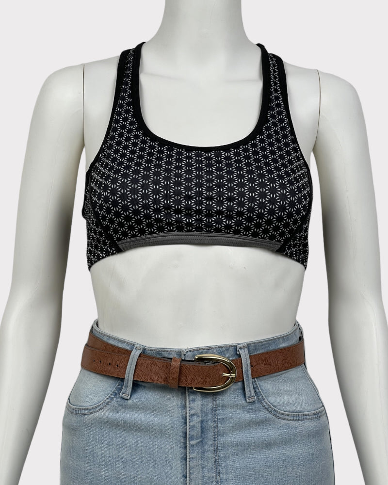 Champion Black And White Sports Bra (S)