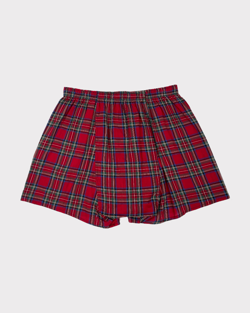 Hanes Red Tartan Boxers (M)