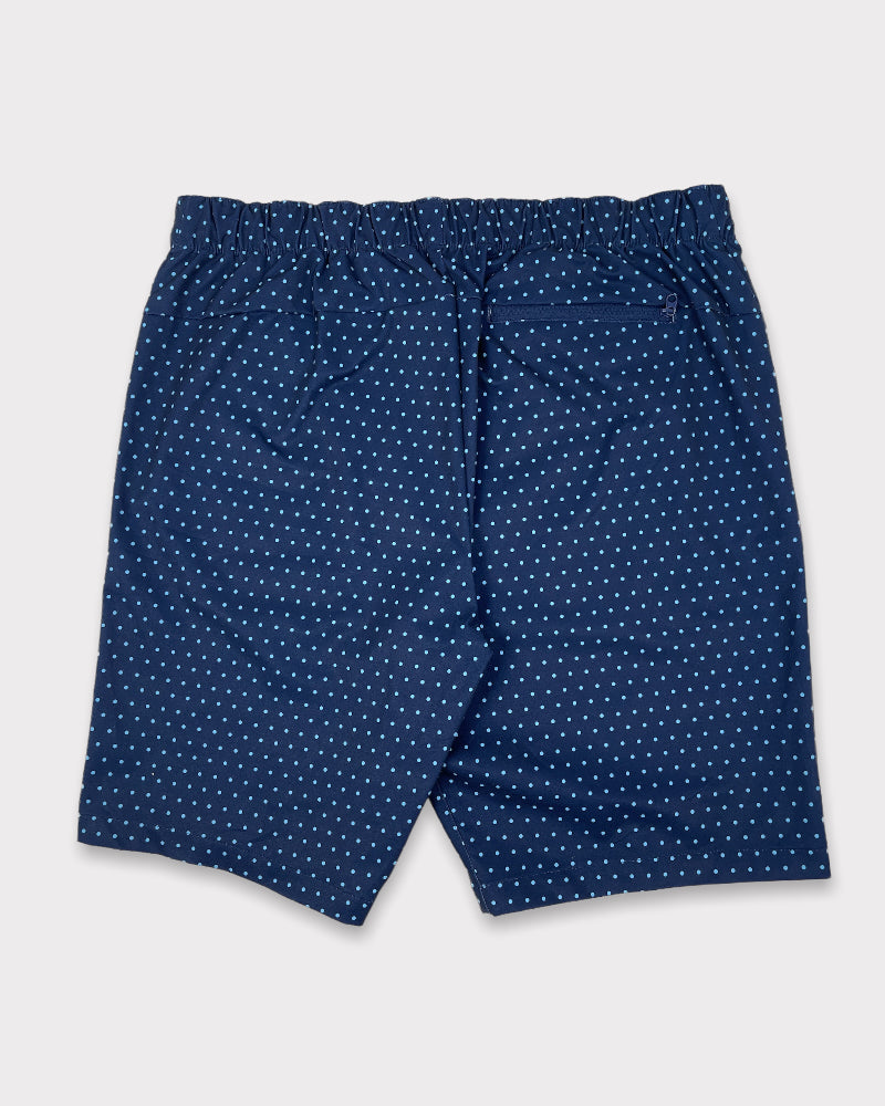 Five Four Men’s Navy Blue Polka Dot Shorts (W36)