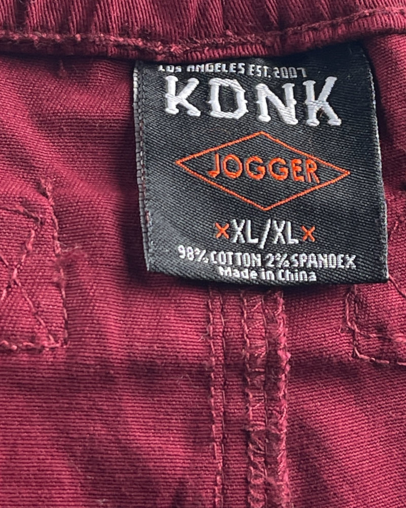 KDNK Men’s Maroon Jogger (W34)