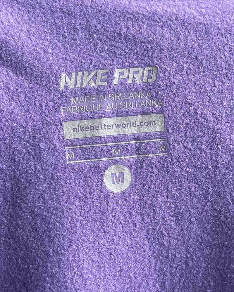 Nike Pro Purple Long-Sleeve Active Top (M)