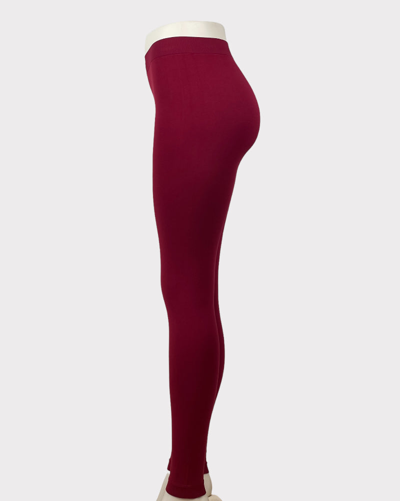 Angelina Maroon Leggings (Free Size)