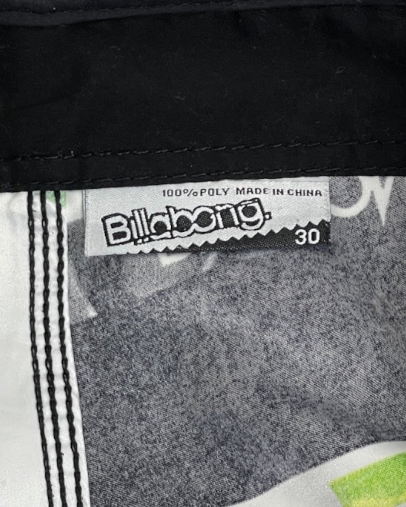 Billabong Men’s Green, Black, White Swimming Shorts (W30)