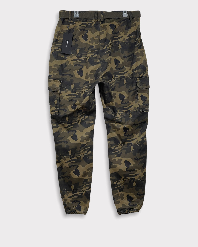 Twin Sisters Los Angeles Men’s Green Camo High-Rise Jogger (3X)