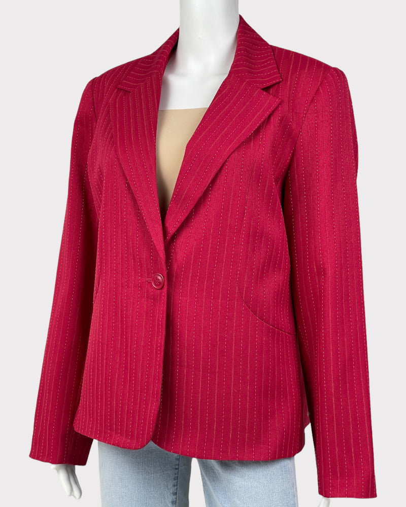 Karen Scott Pink Pinstripe Blazer (L)