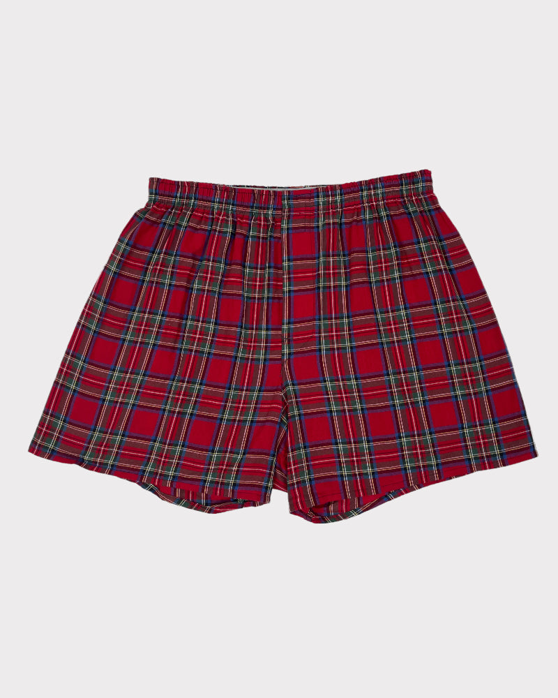 Hanes Red Tartan Boxers (M)